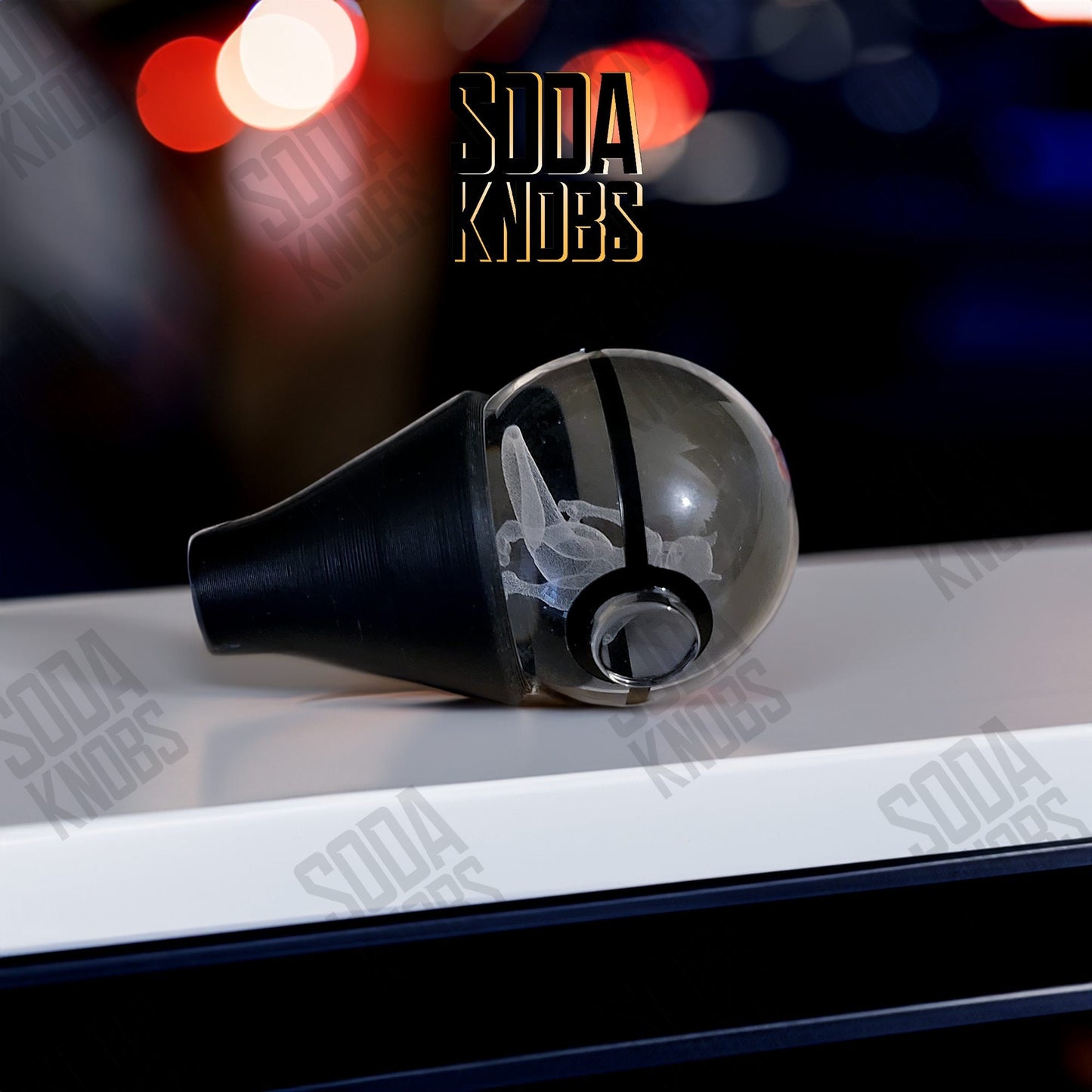 Scyther - Crystal Pokeball Shift Knob - Your Drive - Your Design!