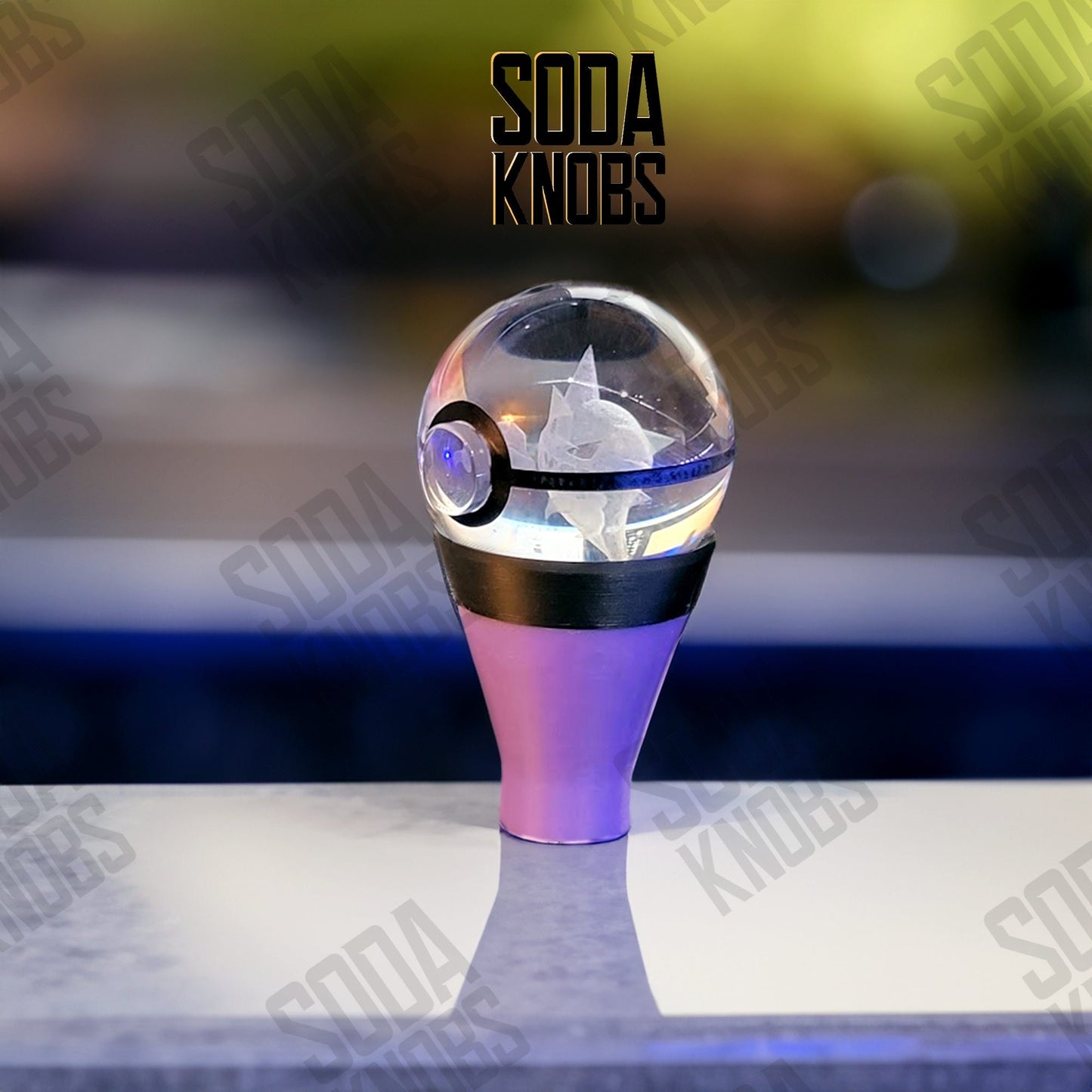 Scrafty - Crystal Pokeball Shift Knob - Your Drive - Your Design!