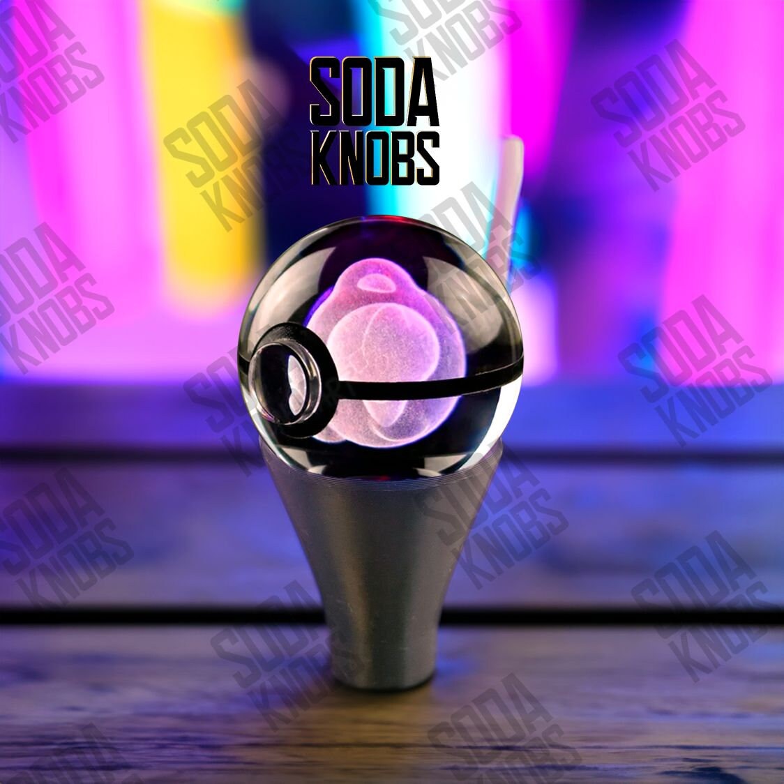 Duosion - Crystal Pokeball Shift Knob - Your Drive - Your Design!